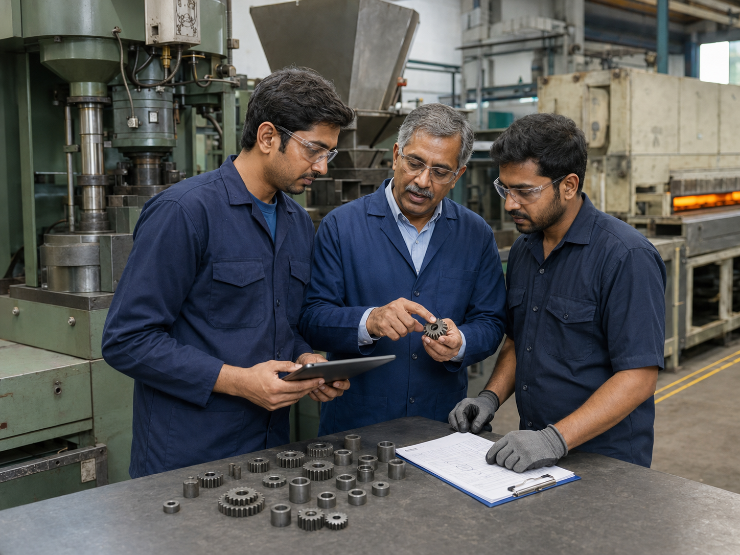 Powder metallurgy technical development and shop-floor training